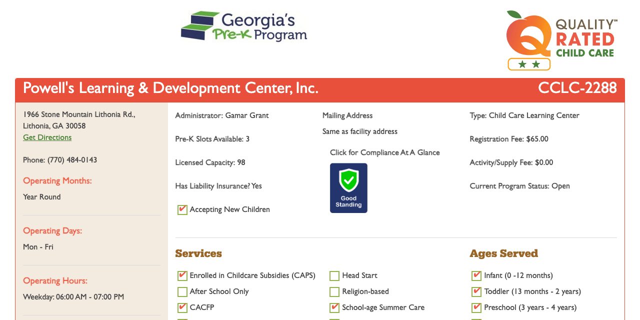 Pinnacle Pointe Daycare Academy - Licensed Daycare in Union City, GA