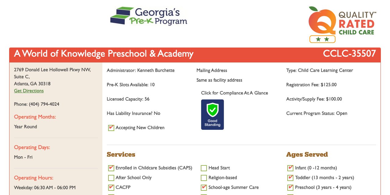 Ahayah Academy - Licensed Daycare in Union City, GA
