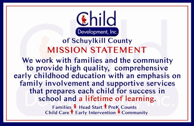 CHILD DEVELOPMENT INC/MAHANOY CITY