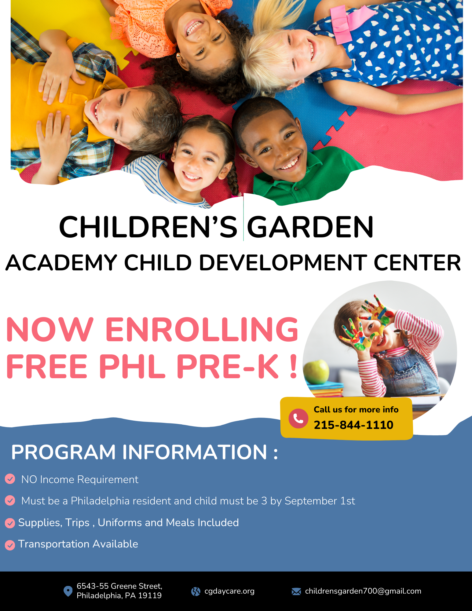 CHILDRENS GARDEN CHILD CARE CENTER