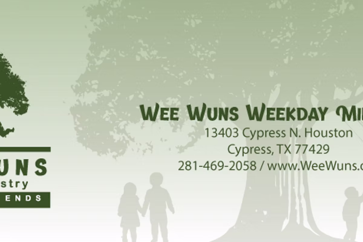 Wee Wuns Weekday Ministries - Licensed Daycare in Cypress, TX