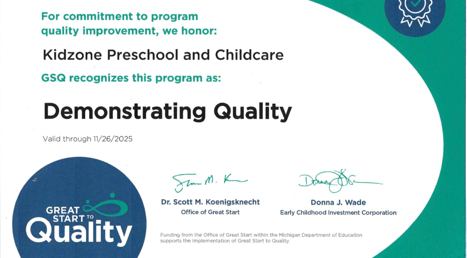 Kidzone Preschool and Childcare - Licensed Daycare in Benton Harbor, MI